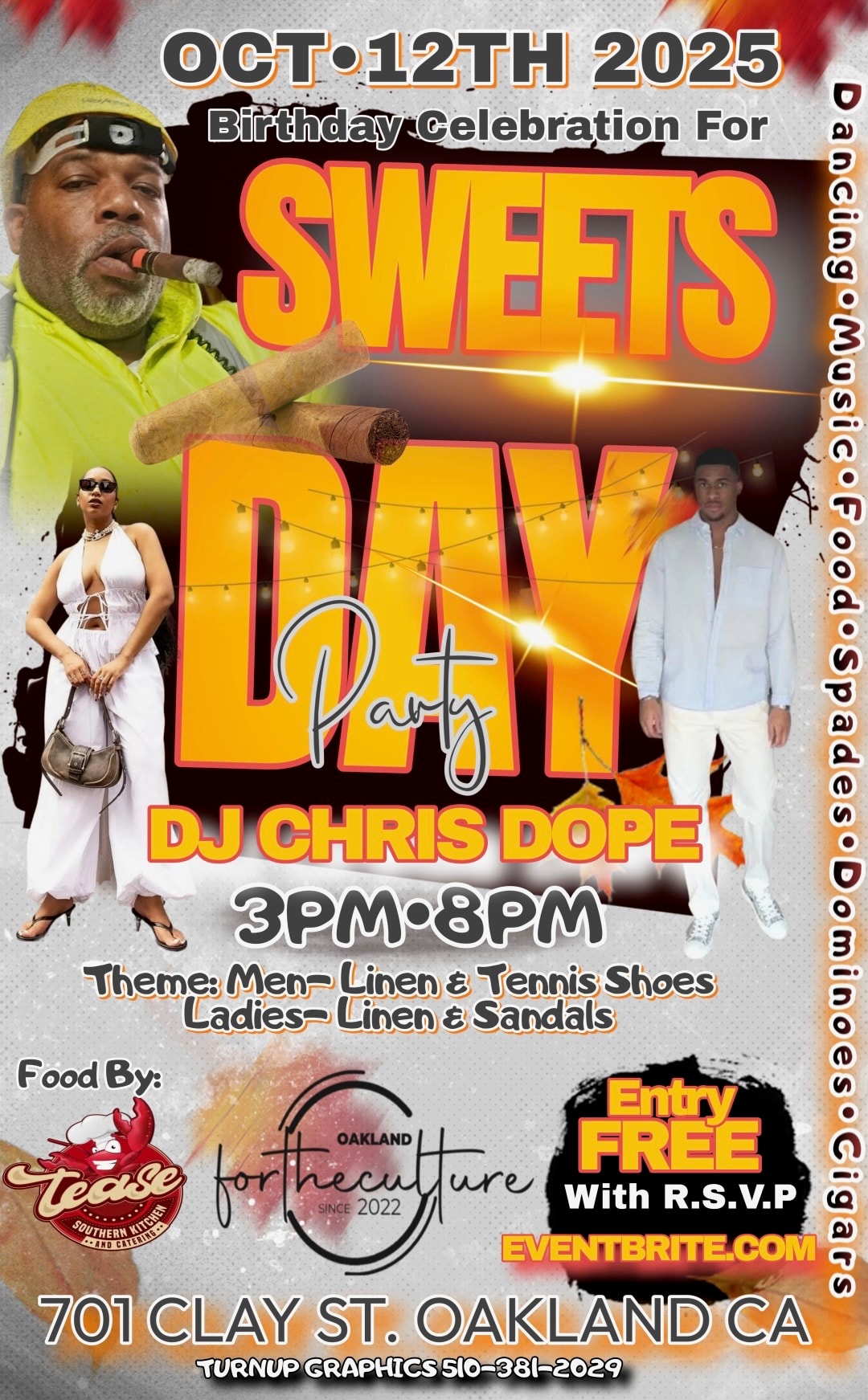 Sweets Day Party event flyer